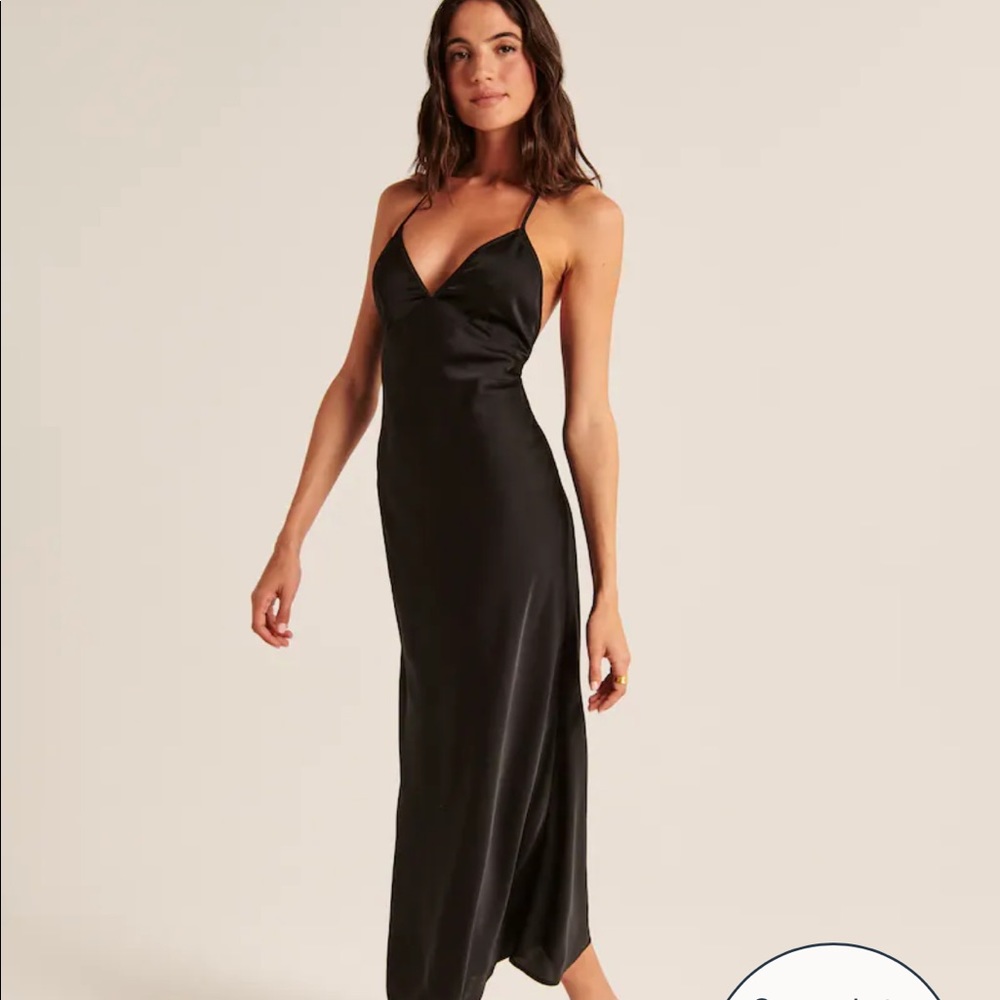 NWT Abercrombie Satin Midi Dress